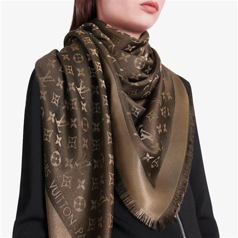 louis vuitton monogram shine shawl review